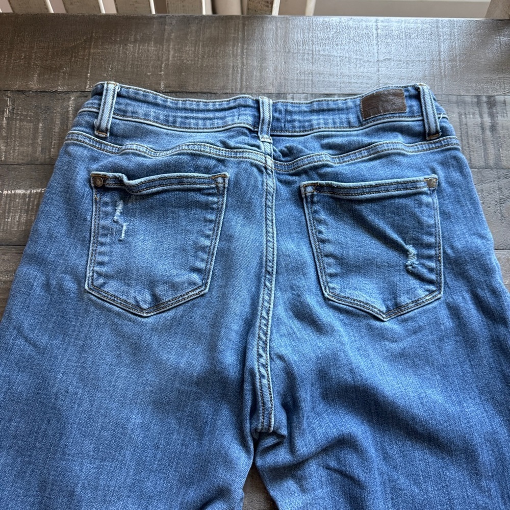 Judy Blue Walk This City Slim Fit Jeans Women's 9/29 Blue Distressed JB82204DK - Picture 9 of 12